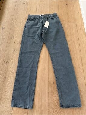 Aya Muse Women’s Straight Jeans in Charcoal